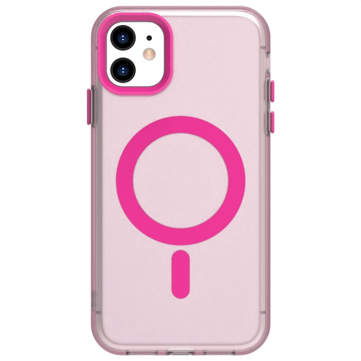 GENERICO - Carcasa para iPhone 11 Compatible Carga Magnética - Rosa