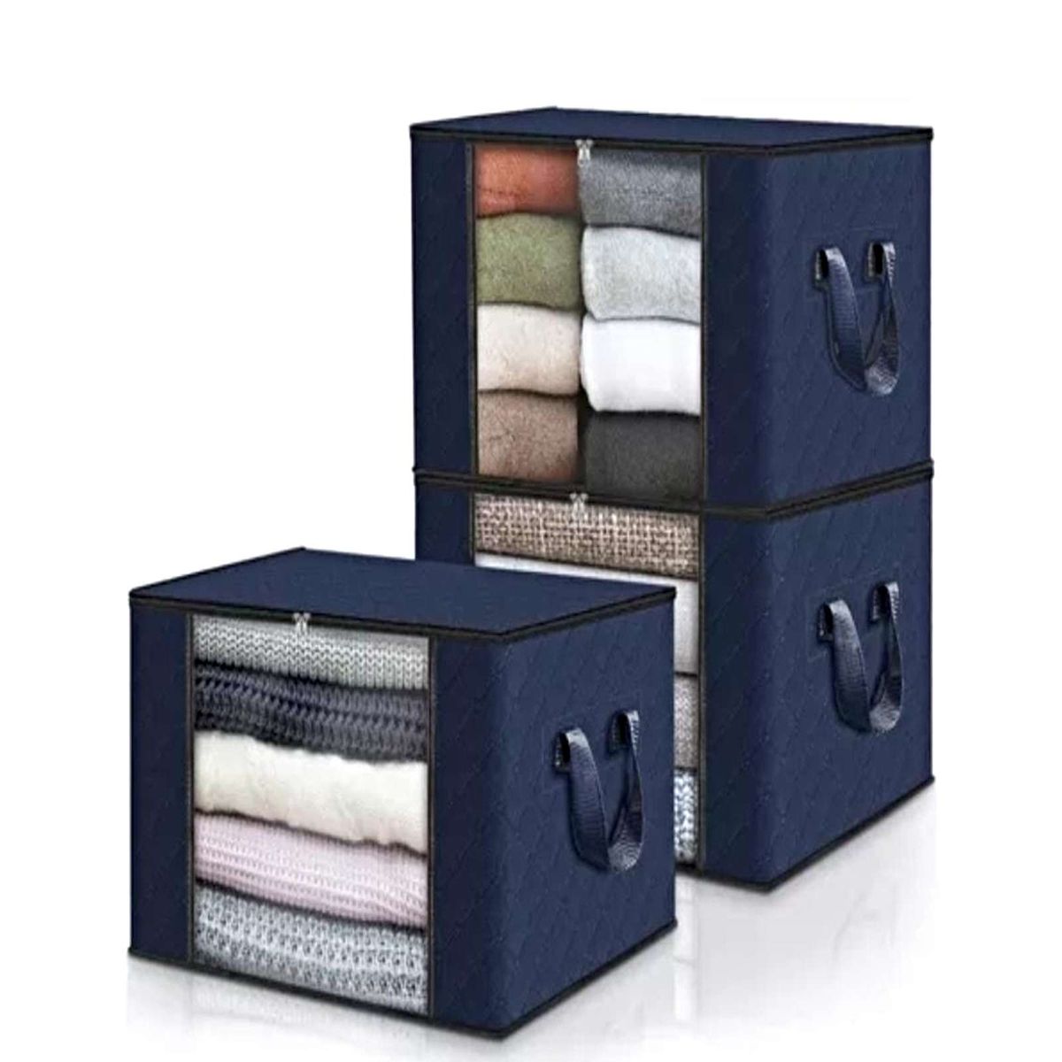 GENERICO - Organizador Bolsas Almacenamiento Ropa Pack 3 Hogar