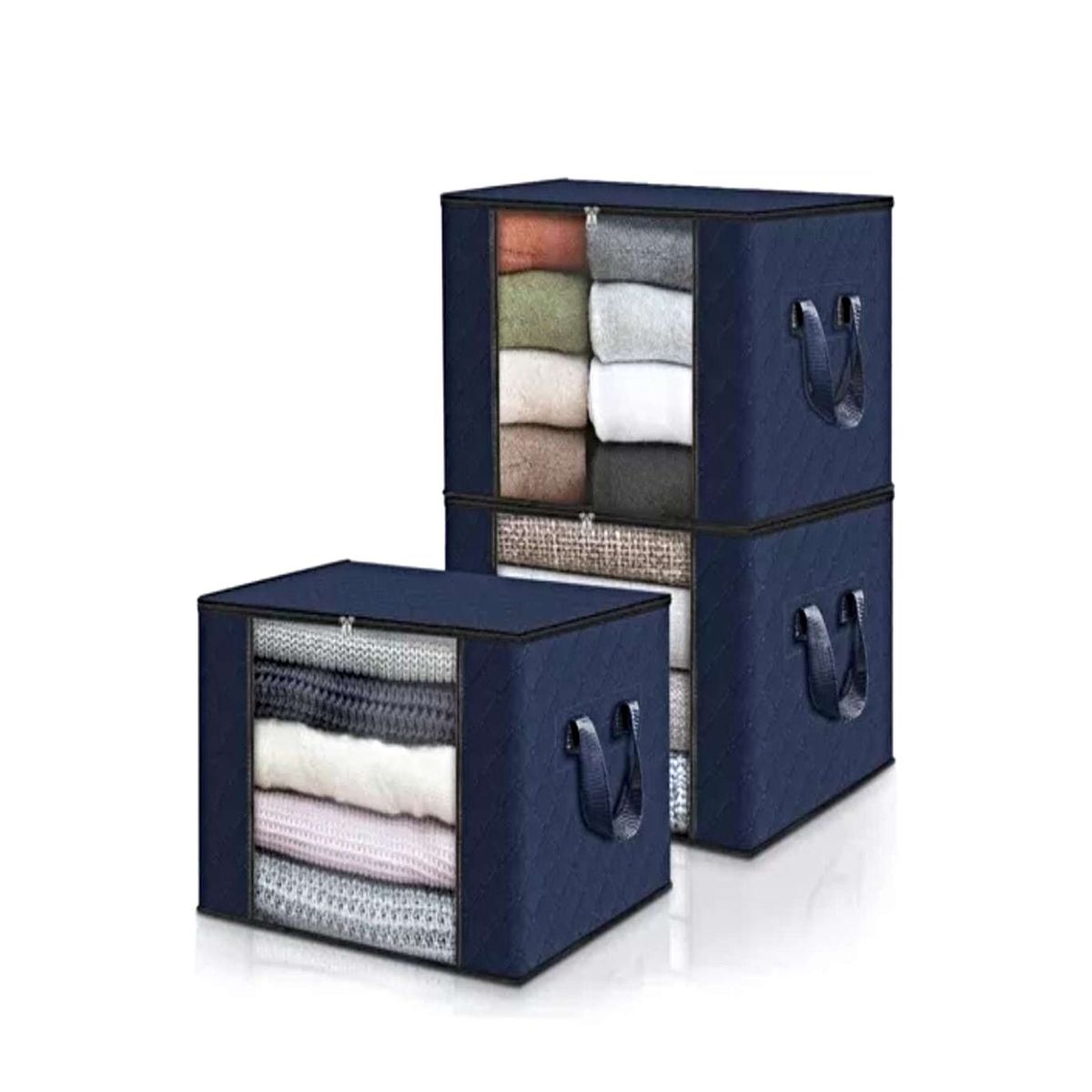 GENERICO - Organizador Bolsas Almacenamiento Ropa Pack 3 Hogar