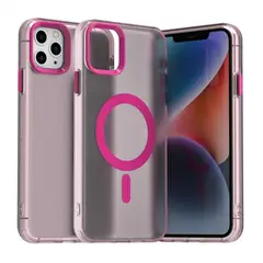 GENERICO - Carcasa para iPhone 11 Pro Compatible Carga Magnética - Rosa