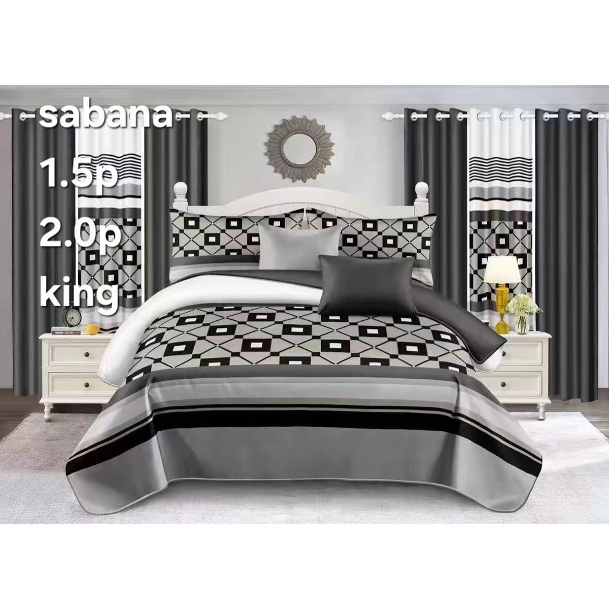 GENERICO - sabana estampada 1plaza y media + funda de almohada