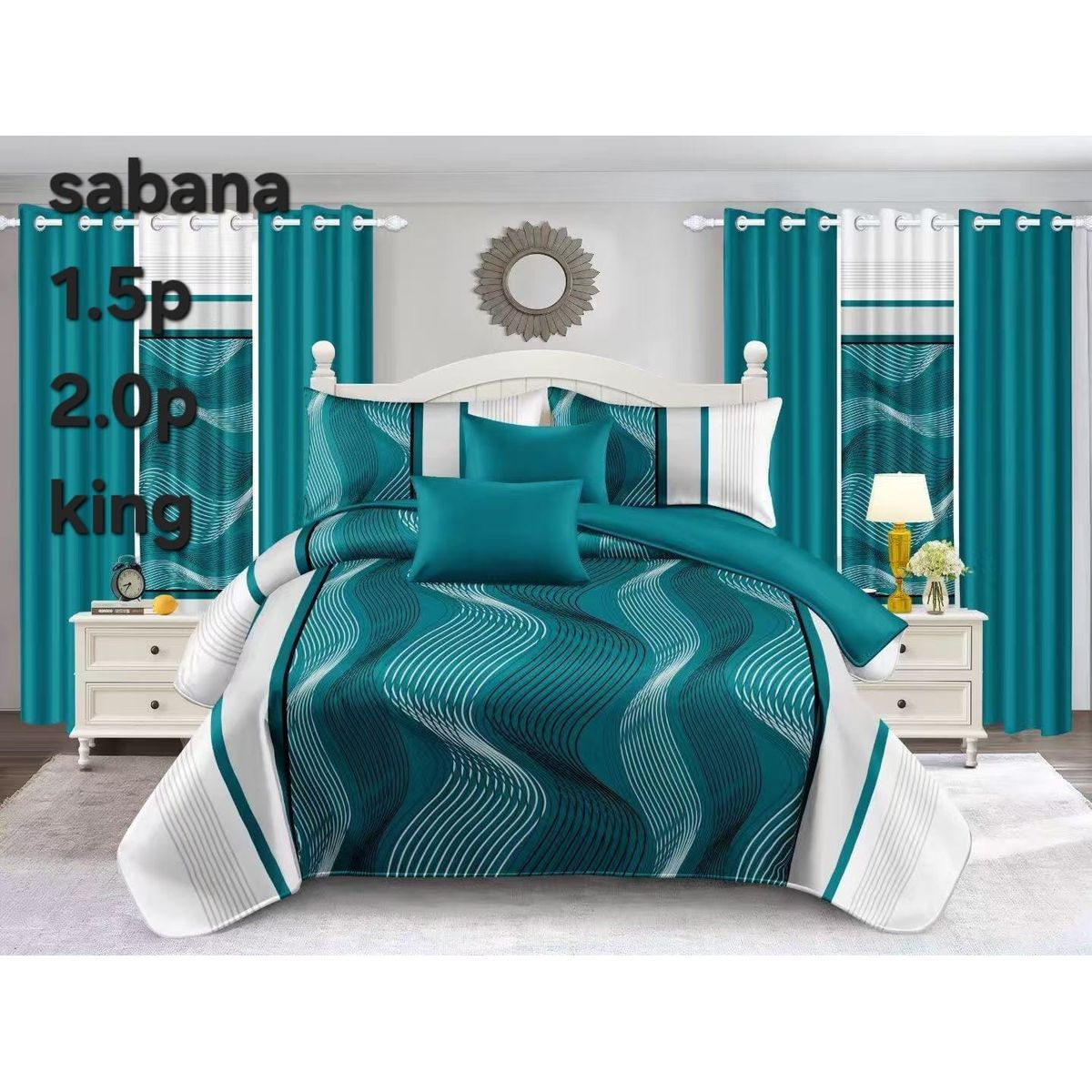 GENERICO - sabana estampada 1plaza y media + funda de almohada