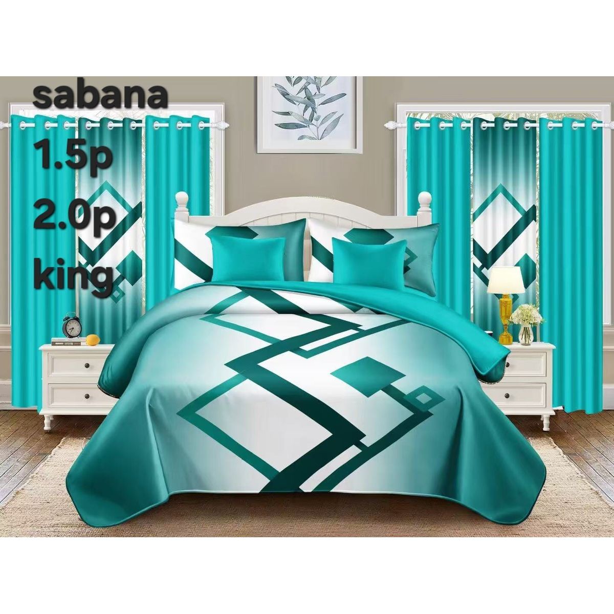 GENERICO - sabana estampada 1plaza y media + funda de almohada