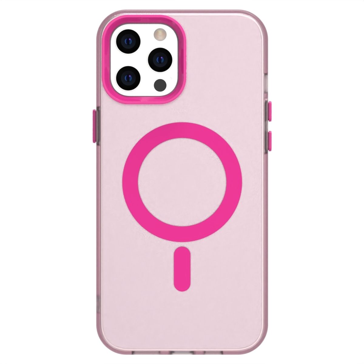 GENERICO - Carcasa para iPhone 12 Pro Compatible Carga Magnética - Rosa