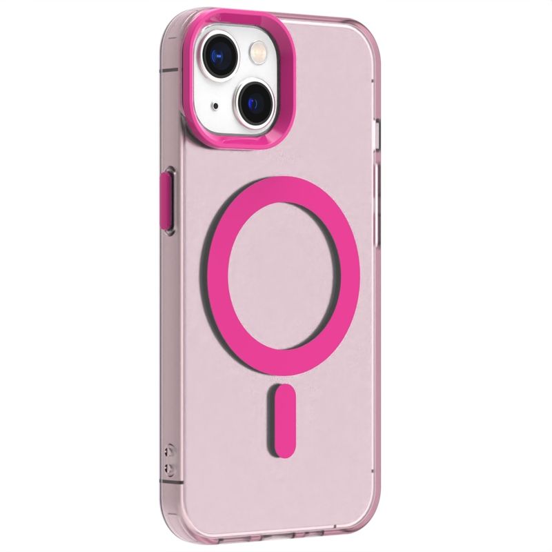 GENERICO - Carcasa para iPhone 13 Compatible Carga Magnética - Rosa