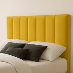 GENERICO - Respaldo De Cama 2 Plazas Turín Amarillo