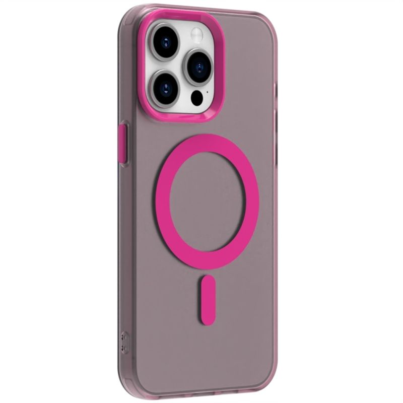 GENERICO - Carcasa para iPhone 13 Pro Max Compatible Carga Magnética - Rosa