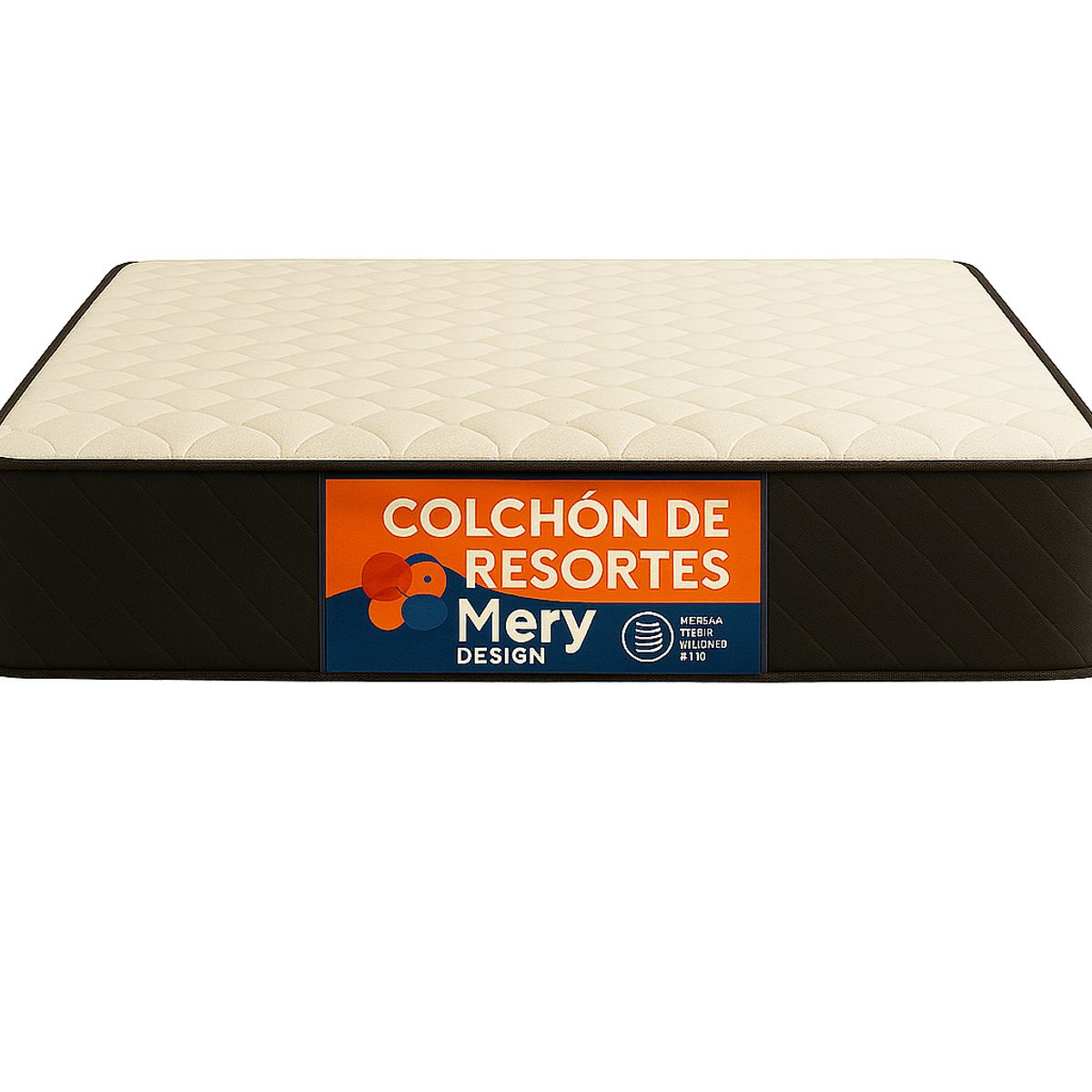 GENERICO - Colchon 2P Espuma y Resorte 150x190