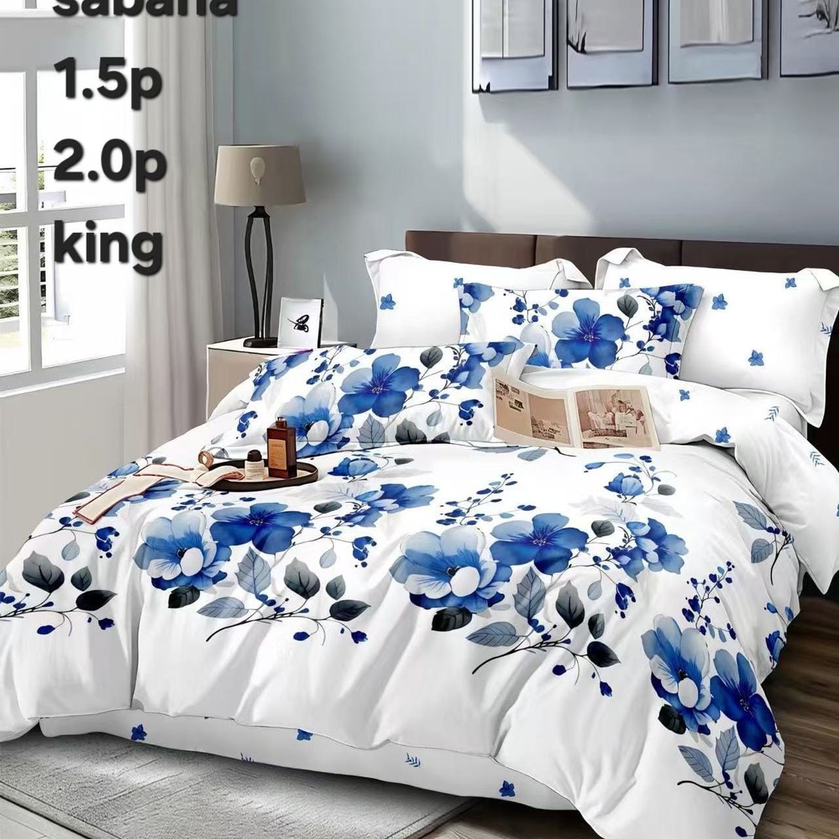 GENERICO - sabana 2p estampada+2 fundas de almohada