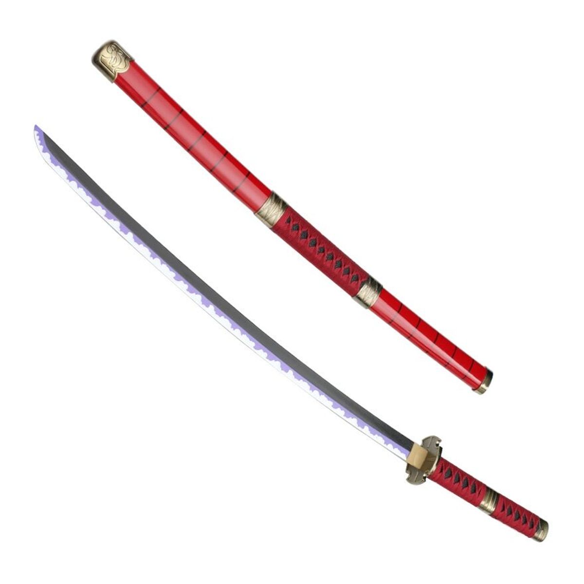 ZG STORE - Espada Katana One Piece Sandai Kitetsu Cosplay Zoro Madera