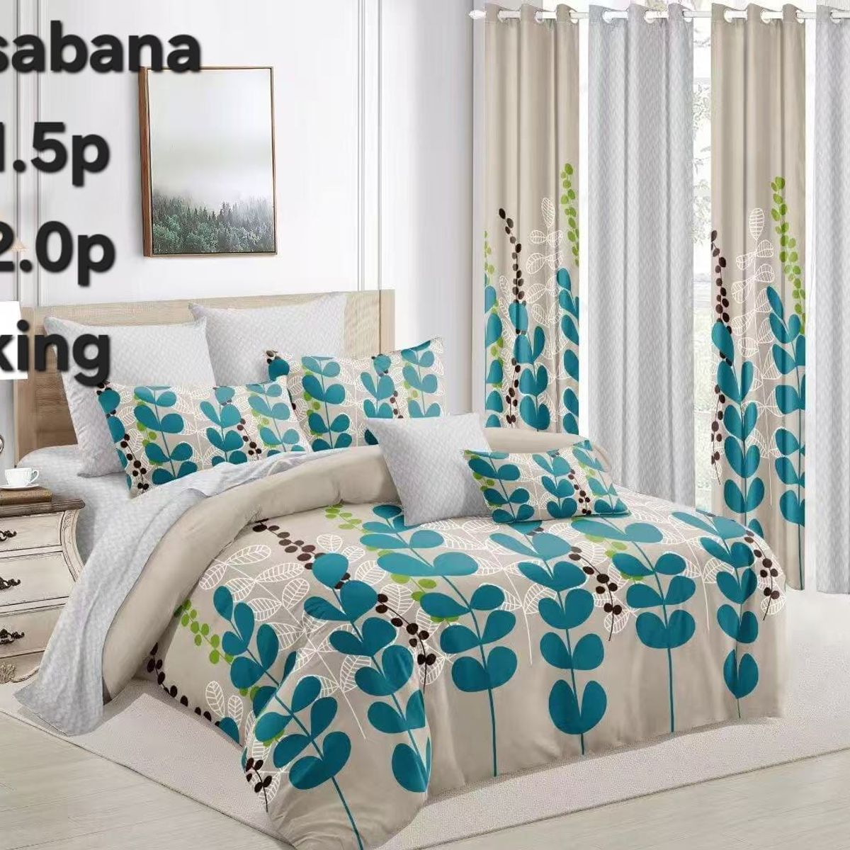 GENERICO - sabana 2p estampada+2 fundas de almohada