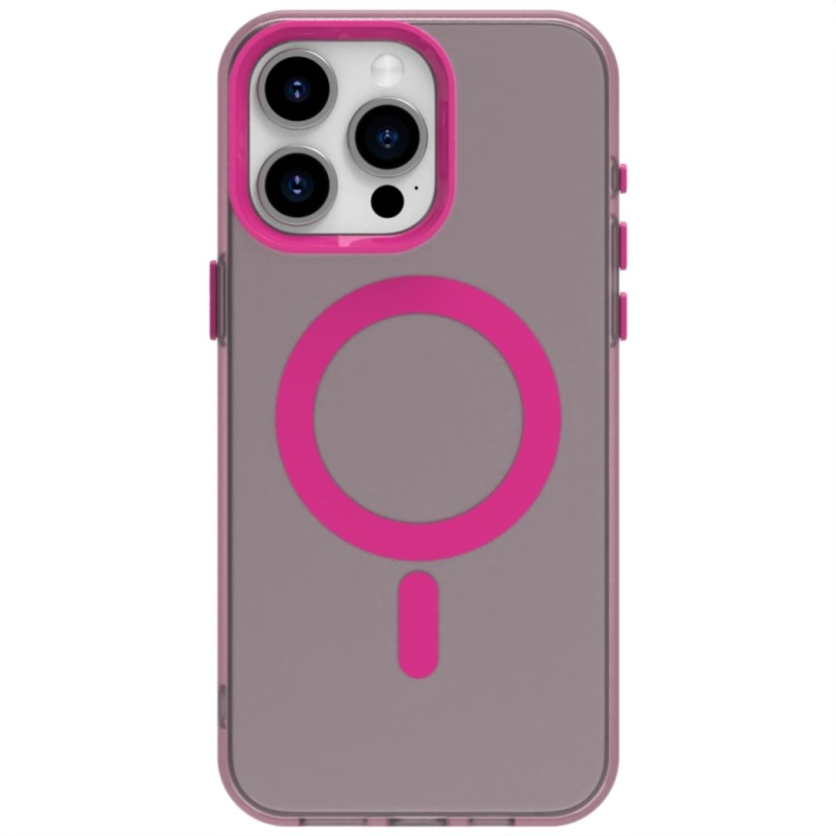 GENERICO - Carcasa para iPhone 15 Pro Max Compatible Carga Magnética - Rosa