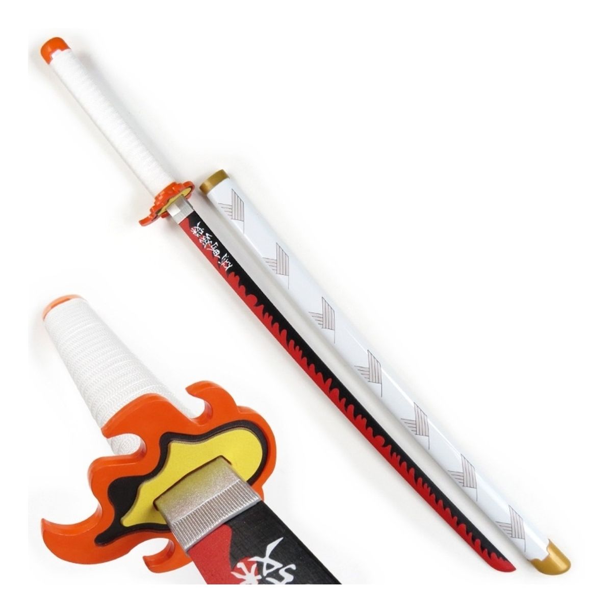 ZG STORE - Katana Espada Bambu Madera Cosplay Rengoku Demon Slayer