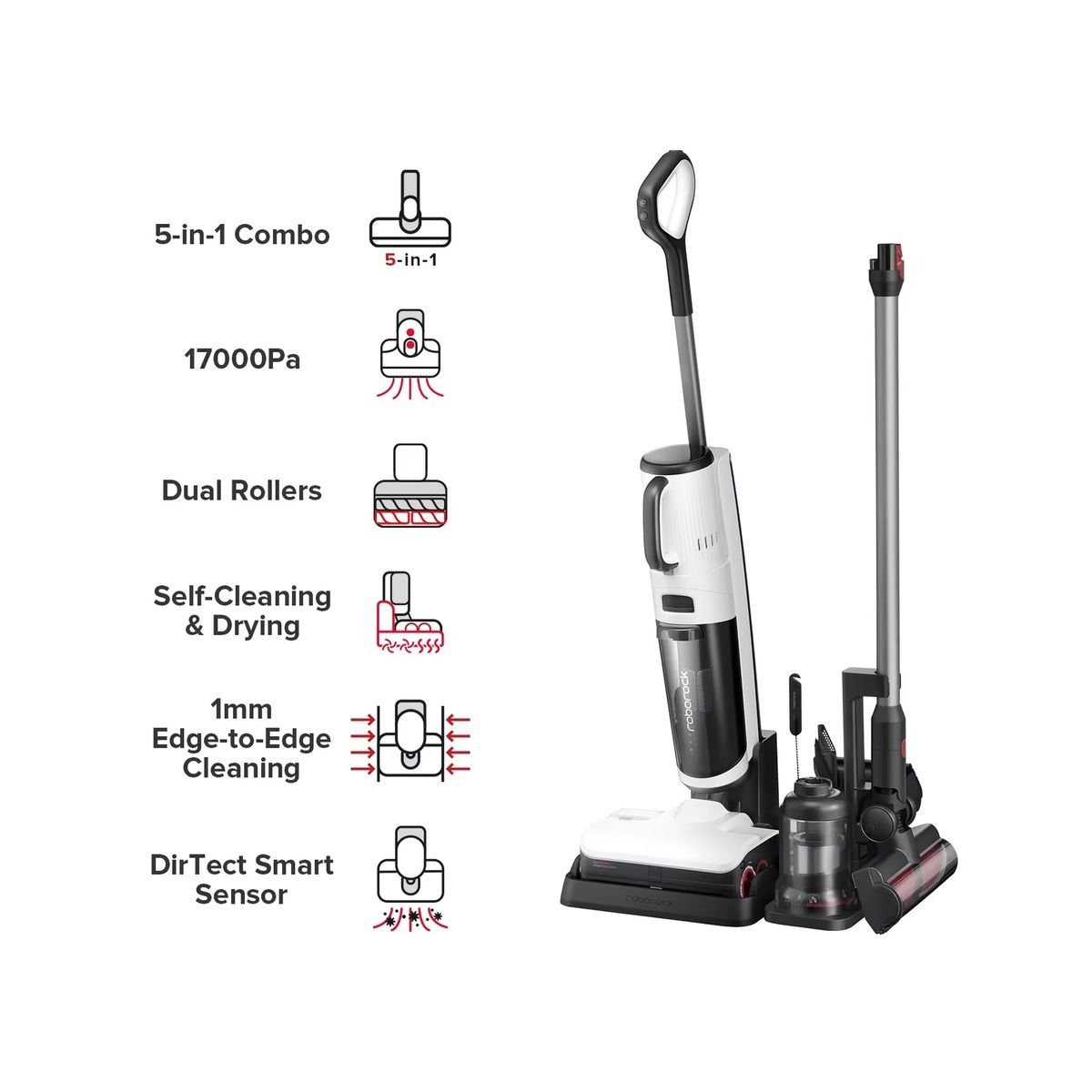 ROBOROCK - Roborock Dyad Pro Combo 5 en 1 para múltiples superficies 17000 Pa