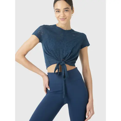 BSOUL - Polera Manga Corta Mujer Luna Azul Oscuro