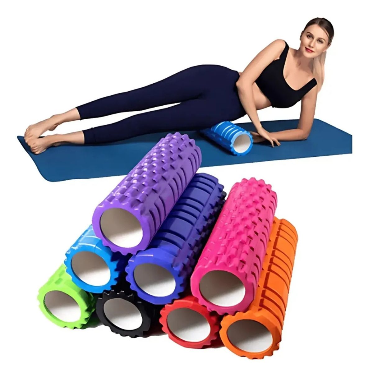 MOVI - Rodillo Para Yoga Masaje Muscular Ejercicio foam roller