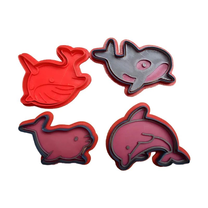 GENERICO - Molde para galletas - Ballenas y Delfines