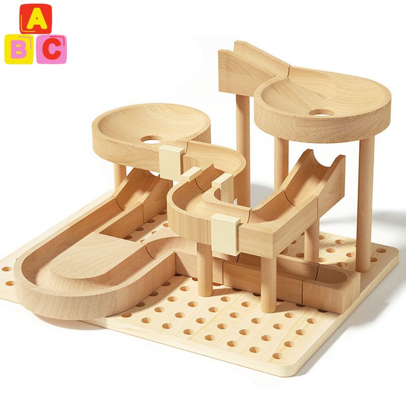 ABC - Circuito de Canicas de Madera  Juego de Montessori