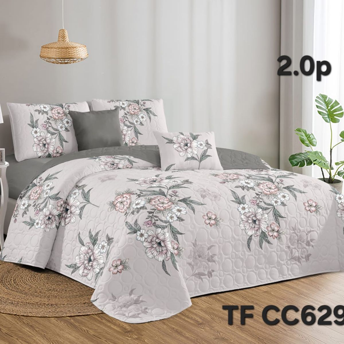 GENERICO - cubrecamas  quilt verano 2plazas 230x250