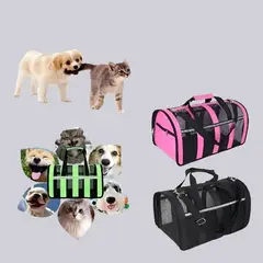 GENERICO - Bolso Transporte Mascotas Talla M 41x26x24 Mediano Malla
