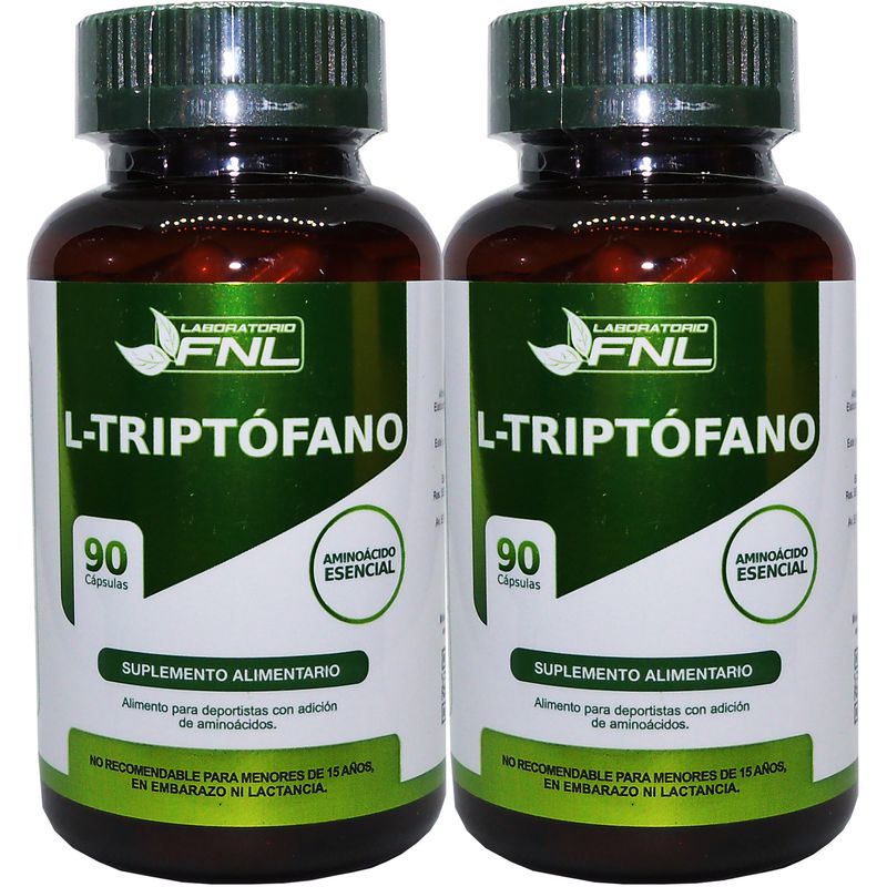 FNL - 2 X L-triptofano 180 Cap 250 Mg Buen Sueño Adios Al Stress.
