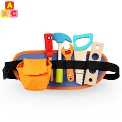 ABC - Cinturón de Herramientas de Juguete Montessori de Madera