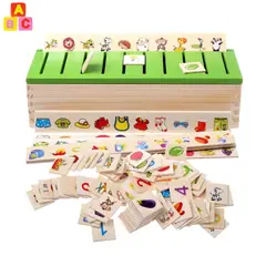 ABC - Caja Clasificadora de Madera Juego Educativo Montessori