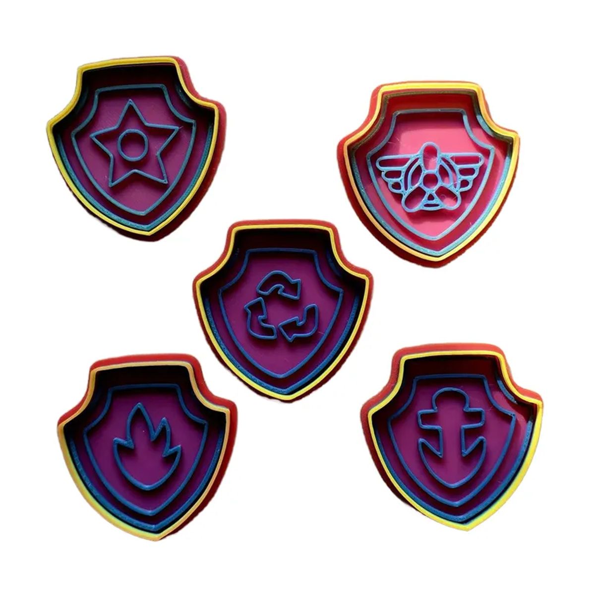 GENERICO - Cortador De Galletas Insignia PERRITOS - (pack 5 Unidades)