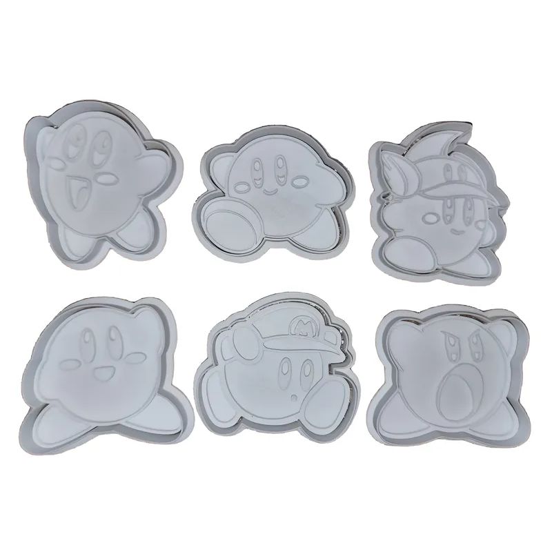 GENERICO - Molde para galletas 6 unidades - Kirby