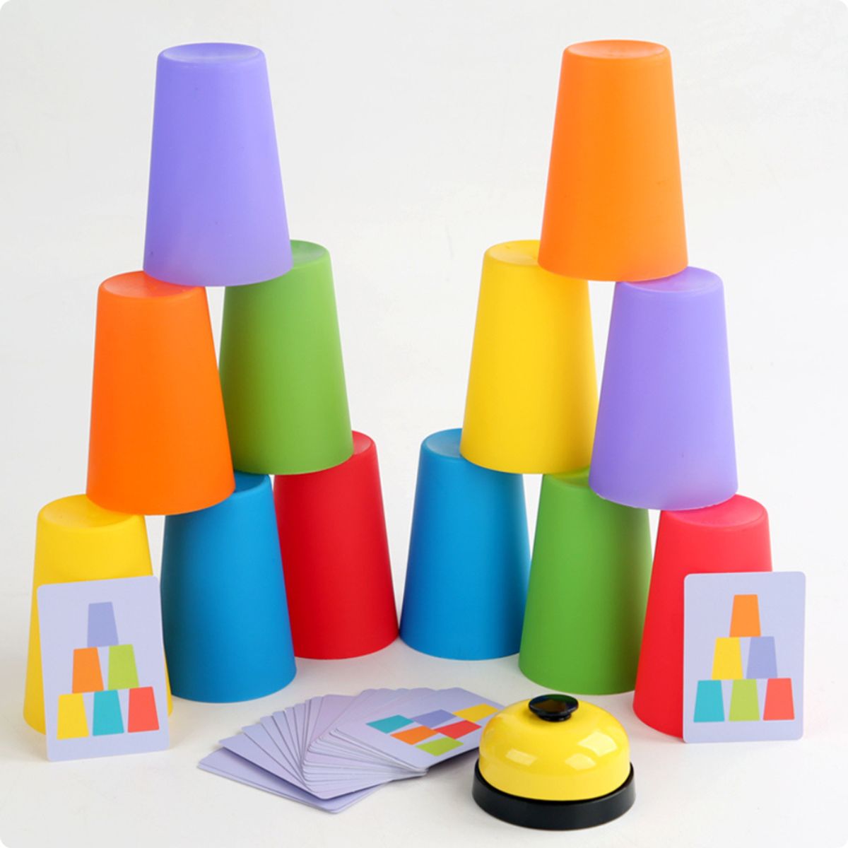 ABC - Torre de Vasos de Colores Juego de Velocidad y Habilidad