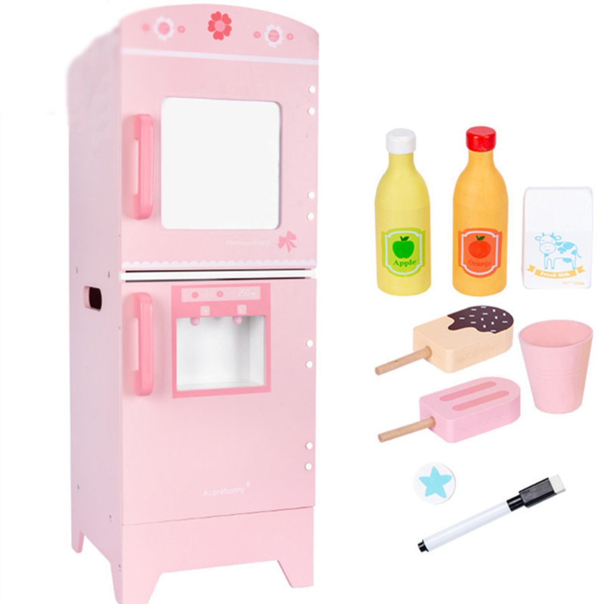 ABC - Refrigerador de Madera para Niños Juego de Imitación