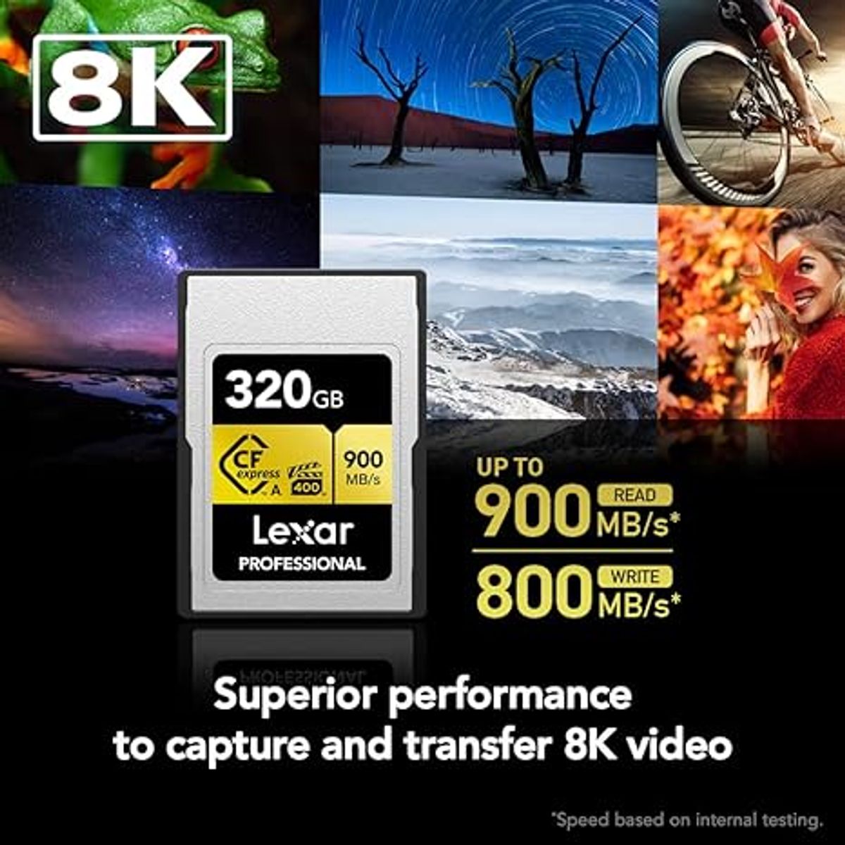 LEXAR - Memoria Cfexpress Tipo A Lexar Gold 320gb 900mbs 8k
