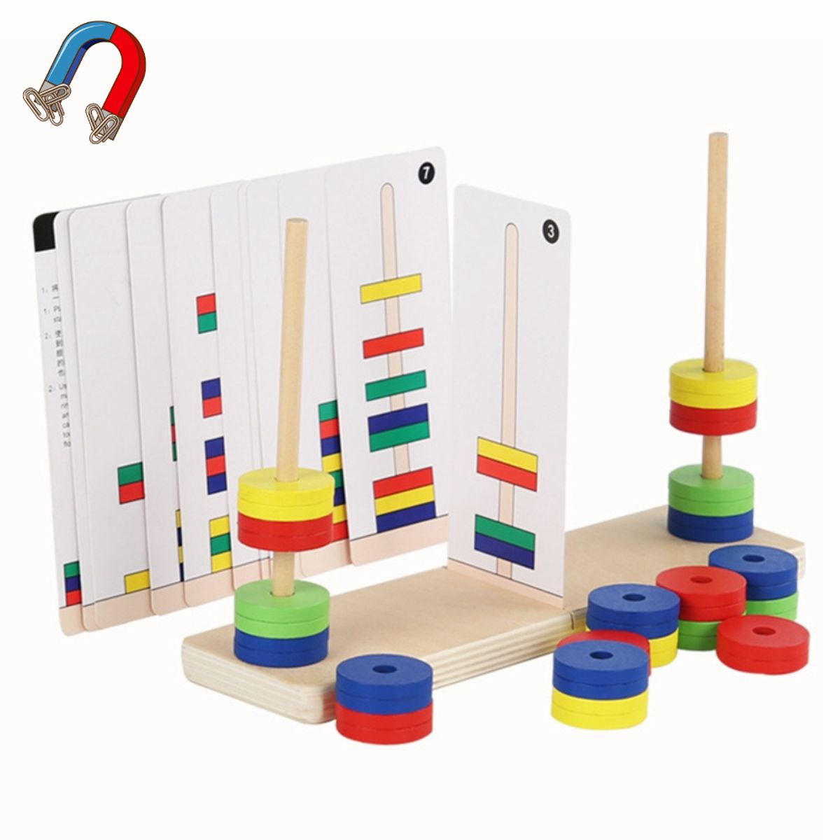ABC - Juego Clasificación y Orden Magnético Montessori de Madera