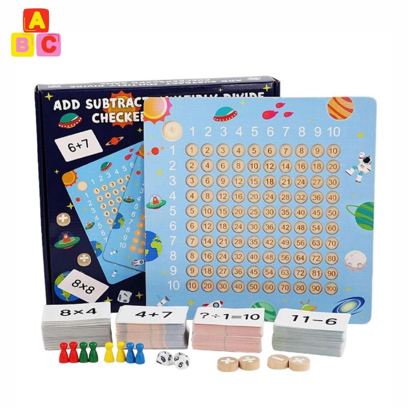 ABC - Juego de Sumas Tablero Educativo Matemático Montessori