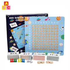 ABC - Juego de Sumas Tablero Educativo Matemático Montessori
