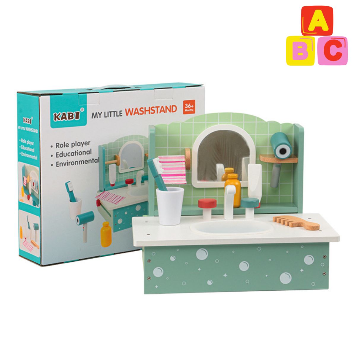 ABC - Lavamanos de Madera “My Little Washstand” en Madera