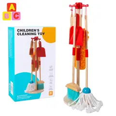ABC - Set de Limpieza Infantil de Madera Juego Educativo
