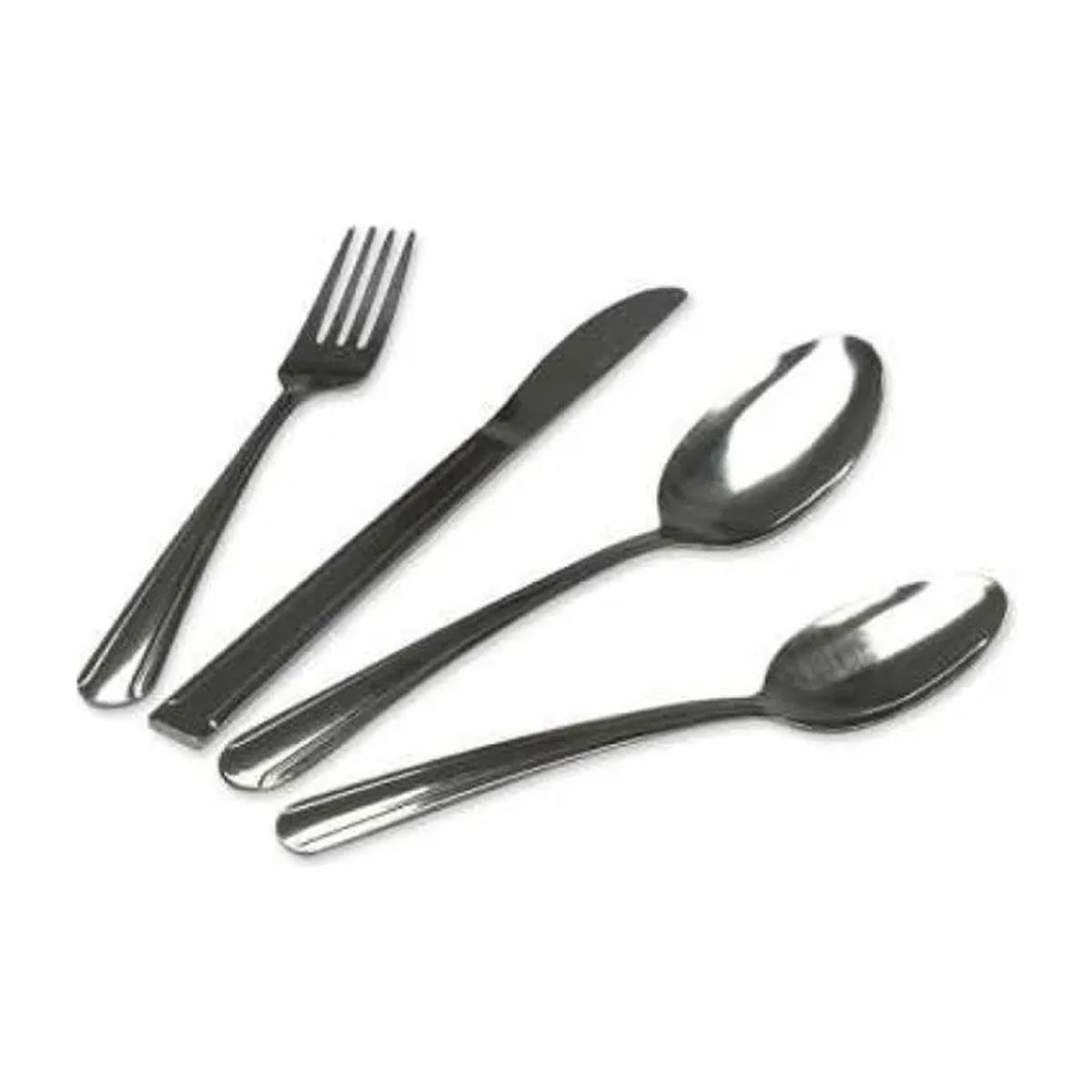 GENERICO - Juego De Cubiertos 24 Piezas Acero Inoxidable Color Plateado