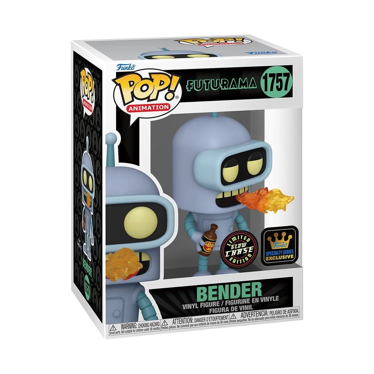 FUNKO - Funko Pop Futurama Bender 1757 Glow Chase
