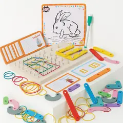 ABC - Juego de Tablero Didáctico Montessori de Madera