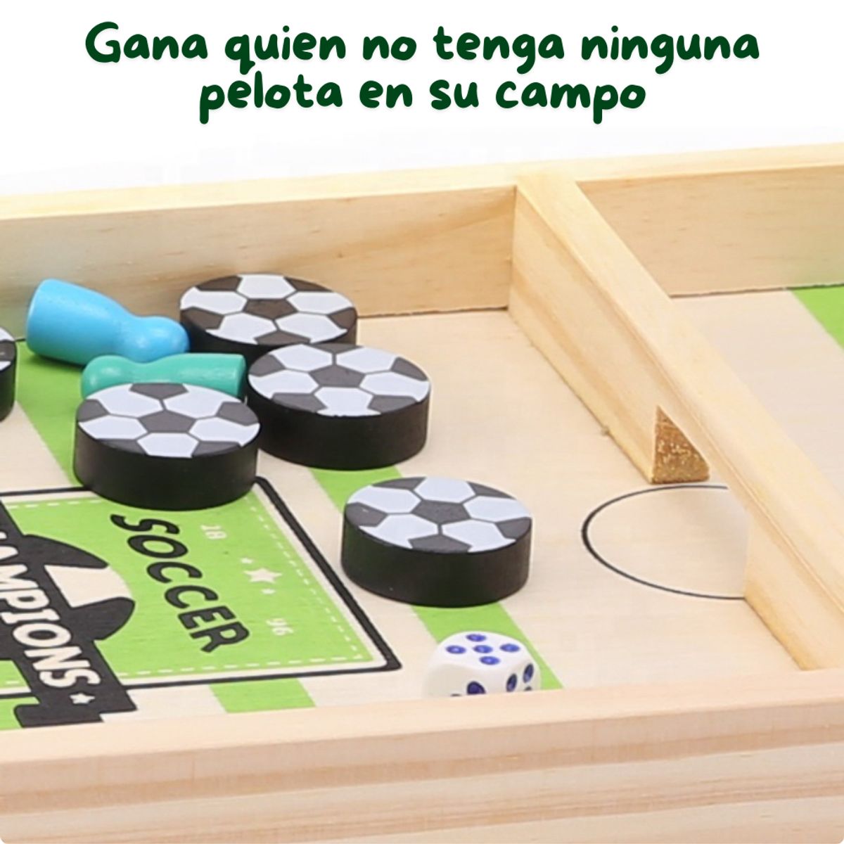 ABC - Juego de Mesa Fútbol de Madera Divertido