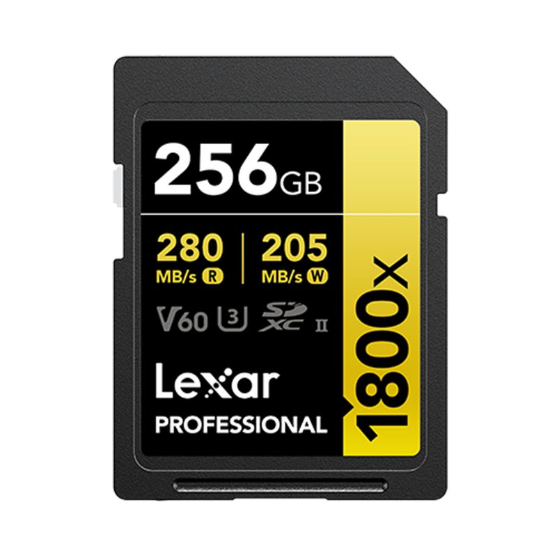 LEXAR - Tarjeta Lexar Professional 1800x SDXC UHS-II Serie GOLD 256GB