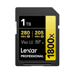 LEXAR - Tarjeta Professional 1800x SDXC UHS-II Serie GOLD 1TB