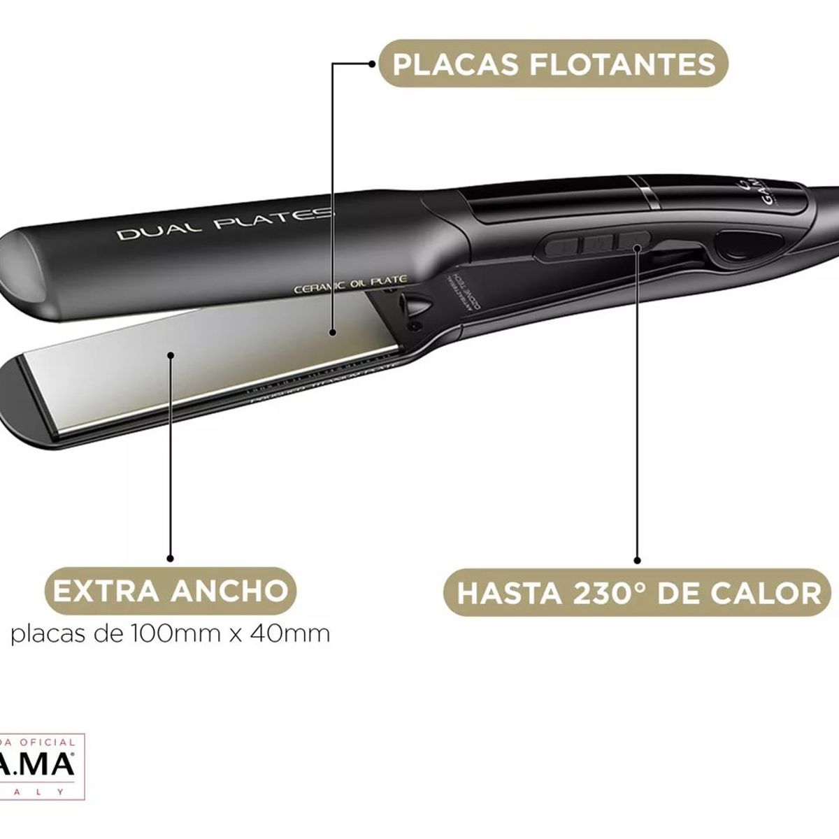 GAMA - PLANCHA DUAL PLATES 230C GAMA
