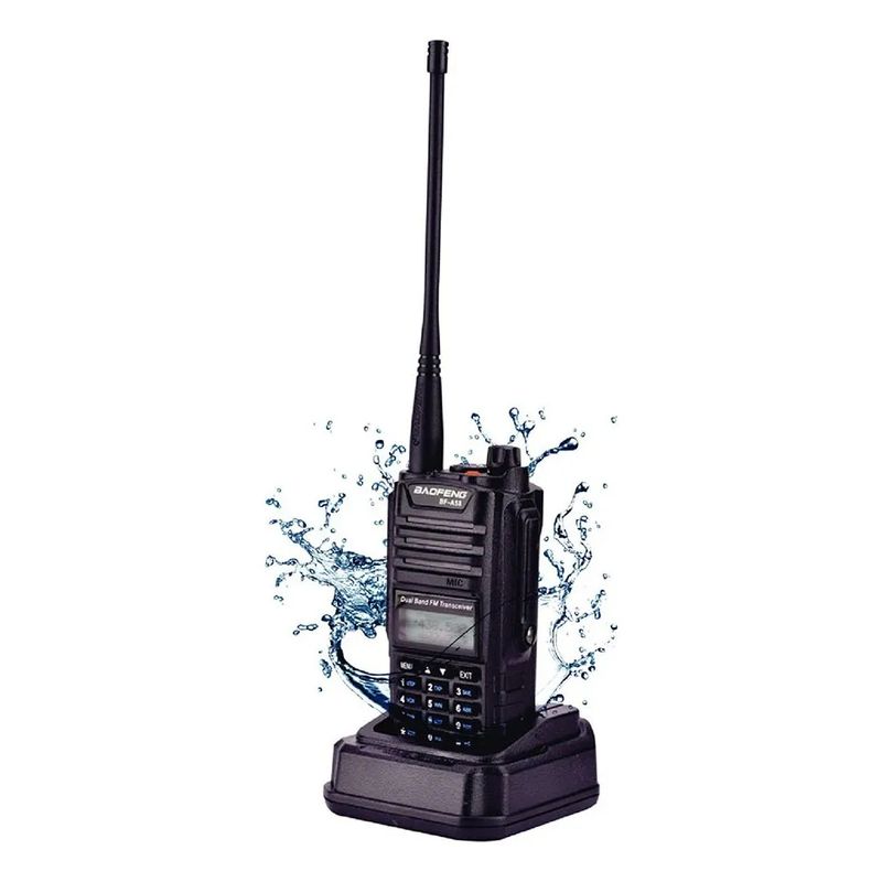GENERICO - Intercomunicador Baofeng 8288 Walkie Talkie Ip67 Hasta 50km Negro
