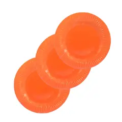 GENERICO - Pack 40 Platos Cartón 18 Cm Desechable Cumpleaños Torta Naranjo