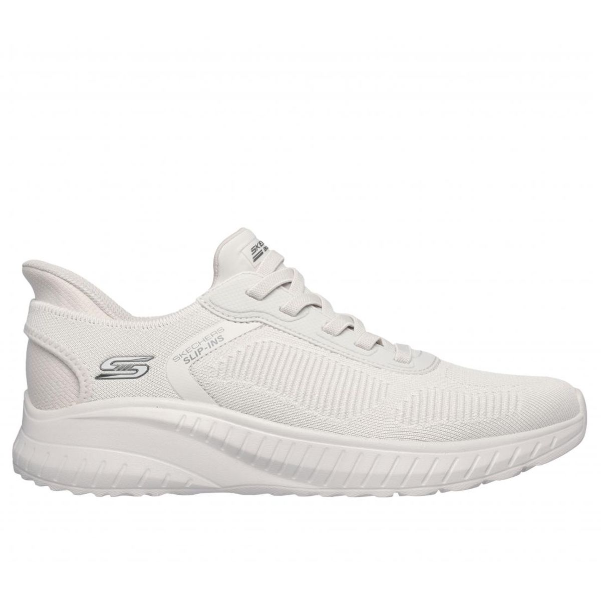 SKECHERS - Zapatillas Hombre Slipins BobsSquadChaos Solid Beige Skechers