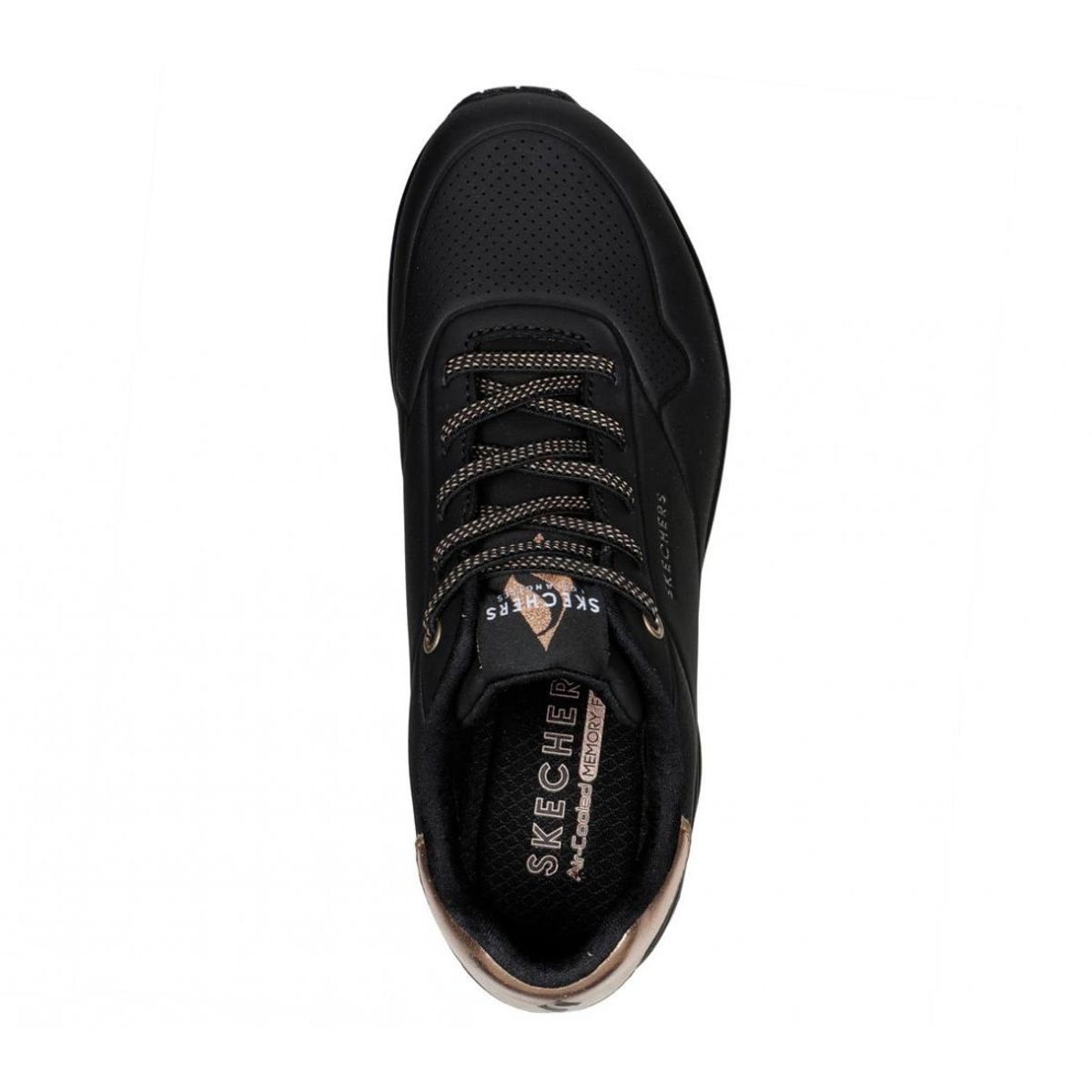 SKECHERS - Zapatillas Mujer Uno Shimmer Away Negro BK Skechers