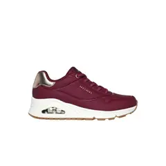 SKECHERS - Zapatillas Mujer Uno Shimmer Away Burdeo