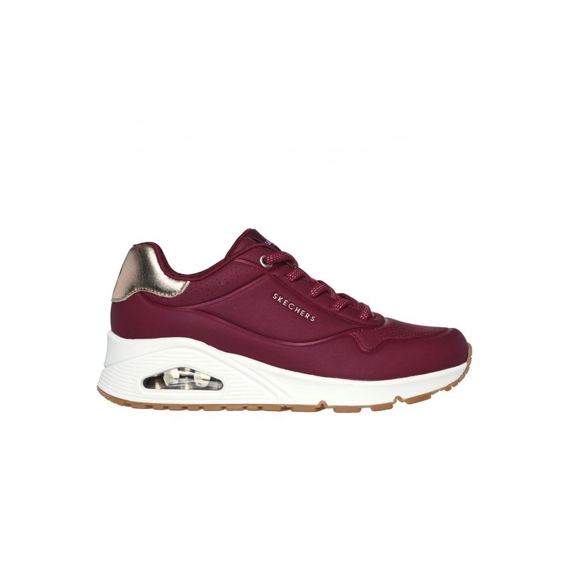 SKECHERS - Zapatillas Mujer Uno Shimmer Away Burdeo Skechers